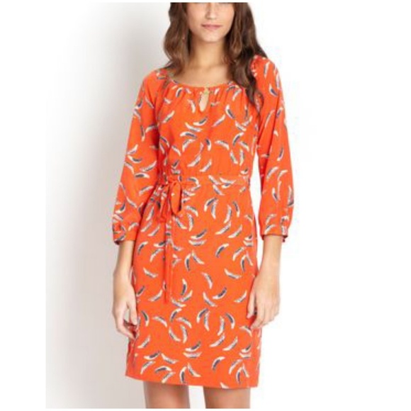 Yoana Baraschi Dresses & Skirts - Yoana Barashi Feather Peasant Dress Sz Small